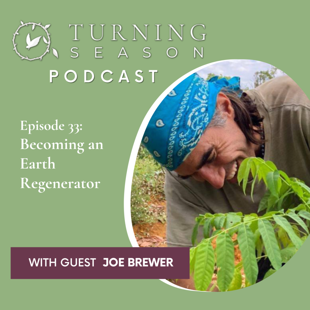 Turning Season Podcast Episode 33 with Joe Brewer hosted by Leilani Navar turningseason.com